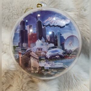 Chicago Skyline Holiday 3D Ornament
